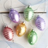 image:imageLillian Vernon Hand Painted Blown Glass Easter Ornaments  Handcrafted Hanging Tree Decorations Easter Egg Holiday amp Party Decor 2 in Assorted 12Piece SetPastel Frost