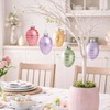 image:imageLillian Vernon Hand Painted Blown Glass Easter Ornaments  Handcrafted Hanging Tree Decorations Easter Egg Holiday amp Party Decor 2 in Assorted 12Piece SetPastel Frost