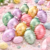 image:imageLillian Vernon Hand Painted Blown Glass Easter Ornaments  Handcrafted Hanging Tree Decorations Easter Egg Holiday amp Party Decor 2 in Assorted 12Piece SetPastel Frost