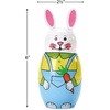 image:imageLillian Vernon Hand Painted Wooden Easter Bunny Nesting Doll Set  Holiday Home Decor Spring Themed Table Decorations Matryoshka Toys 6 Inches Tall Set of 5 Figurines