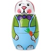 image:imageLillian Vernon Hand Painted Wooden Easter Bunny Nesting Doll Set  Holiday Home Decor Spring Themed Table Decorations Matryoshka Toys 6 Inches Tall Set of 5 Figurines