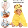 image:imageLillian Vernon Hooded Animal Personalized Towel for Babies  Yellow Puppy 100 Cotton Large 30 x 30 inch Size Machine Washable Custom EmbroideredPuppy