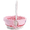 image:imageLillian Vernon Kids Personalized Wicker Easter Basket  Removable Pink Liner With Embroidered Name For Young Girls amp Boys Babys First Egg Hunt Cute Custom Spring Gifts 11 x 14