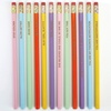 image:imageLillian Vernon Laser Engraved Compliment Pencils  Set of 12 Preprinted Sayings Hardwood 2 School Pencils Kids Gift