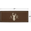 image:imageLillian Vernon Personalized Deer DoubleWidth Floormat  Large 23 x 57 NonSkid Rubber Back Polyester All Weather Doormat Custom Hunting Welcome MatDeer