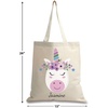 image:imageLillian Vernon Personalized Easter amp Valentine Kids Canvas Totes  15 inch x 16 inch 100 Cotton Fabric Holiday bagEaster Unicorn