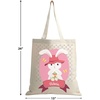 image:imageLillian Vernon Personalized Easter amp Valentine Kids Canvas Totes  15 inch x 16 inch 100 Cotton Fabric Holiday bagGirl