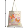 image:imageLillian Vernon Personalized Girls Canvas ToteBright Butterflies