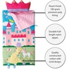 image:imageLillian Vernon Personalized Indoor Sleeping Bag  Kids Sleepover amp Napper Sleep Sack  Plush Cute amp Cozy Cotton Poly Blend  Girls Boys amp Toddler 30 x 60 SizeCastlePillow
