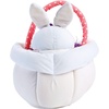 image:imageLillian Vernon Personalized Plush Flower Easter Bunny Tote  Reusable Stuffed Animal Baskets With Custom Name 14 TallPink