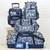 image:imageLillian Vernon Personalized Rolling Luggage for Kids  Shark 5Pocket Rolling Luggage Customizable Travel Carrier on WheelsBlue Camo