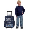 image:imageLillian Vernon Personalized Rolling Luggage for Kids  Shark 5Pocket Rolling Luggage Customizable Travel Carrier on WheelsBlue Camo