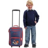 image:imageLillian Vernon Personalized Rolling Luggage for Kids  Shark 5Pocket Rolling Luggage Customizable Travel Carrier on WheelsBlue and Red