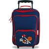 image:imageLillian Vernon Personalized Rolling Luggage for Kids  Shark 5Pocket Rolling Luggage Customizable Travel Carrier on WheelsBlue and Red