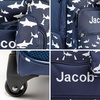 image:imageLillian Vernon Personalized Rolling Luggage for Kids  Shark 5Pocket Rolling Luggage Customizable Travel Carrier on WheelsShark