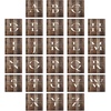 image:imageWood Grain Personalized Ceramic Coasters Set of 4