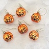 image:imageHarvest Leaves Fall Glass Ornaments  Set of 12 Glass Autumn Ornaments ThanksgivingFall Jack O Lantern2