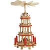 image:imageLillian Vernon German Christmas Pyramid Spinning Nativity  Table Top Holiday Dcor 4Tier Carousel With Candle Holders 17 Inch