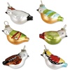 image:imageLillian Vernon Glass JackoLantern Halloween Ornaments  Set of 6 Holiday Home DcorBirds