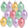 image:imageLillian Vernon Hand Painted Blown Glass Easter Ornaments  Handcrafted Hanging Tree Decorations Easter Egg Holiday amp Party Decor 2 in Assorted 12Piece SetPastel Frost