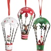 image:imageLillian Vernon Hot Air Balloon Christmas Ornaments  Set of 3 Hanging Ribbon 45 Tall Santas Pals Holiday Tree Dcor Gifts