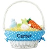 image:imageLillian Vernon Kids Personalized Wicker Easter Basket  Removable Blue Liner With Embroidered Name For Young Girls amp Boys Babys First Egg Hunt Cute Custom Spring Gifts 11 x 14