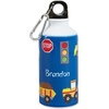 image:imageLillian Vernon Personalized Boys Trucks Aluminum Water Bottle  14 Ounce Screw Top with Clip 6 H Beach Sports School Lunch Box BPA Free