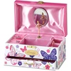 image:imageLillian Vernon Personalized Butterfly Floral Music Box for Girls Jewelry Box Hot Pink Satin Liner with Ballerina FigurineButterfly