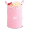 image:imageLillian Vernon Personalized Collapsible Laundry Tote  Customized Portable Garment Storage amp Dorm Hamper Bag with Handles Heavy Duty Cotton Canvas Poly Fabric Pink 14 D x 19 H Freestanding Basketpink