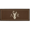 image:imageLillian Vernon Personalized Deer DoubleWidth Floormat  Large 23 x 57 NonSkid Rubber Back Polyester All Weather Doormat Custom Hunting Welcome MatDeer