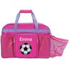 image:imageLillian Vernon Personalized Duffel Bag for Kids  Soccer Custom Name Sports amp Travel Gear Ball amp Water Bottle Holder Compartment Bags for Girls 19 PinkPersonalized Pink