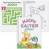 image:imageLillian Vernon Personalized Easter Color and Activity Book 24 Page Coloring Book for Boys SpiralBoundBunny