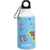 image:imageLillian Vernon Personalized Girls Butterfly Aluminum Water Bottle  14 Ounce Screw Top with Clip 6 H Beach Sports School Lunch Box BPA Free