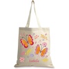 image:imageLillian Vernon Personalized Girls Canvas ToteBright Butterflies