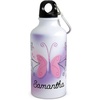 image:imageLillian Vernon Personalized Kids Butterfly Aluminum Water Bottle  14 Ounce Screw Top with Clip 6 H Beach Sports School Lunch Box BPA Free