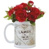 image:imageLillian Vernon Personalized Mug with Carved Initials  11oz Mug Dishwasher and Microwave Safe