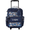 image:imageLillian Vernon Personalized Rolling Luggage for Kids  Shark 5Pocket Rolling Luggage Customizable Travel Carrier on WheelsBlue Camo