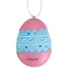 image:imageLillian Vernon Resin Easter Egg Personalized Ornament  Yellow 2 12 x 3 14 CustomizedBlue