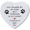 image:imageNo Longer By My Side Memorial Personalized Heart Ornament by Lillian Vernon
