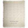image:imagePersonalized Cream Honeycomb Heart Cotton Throw