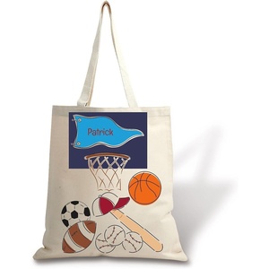 image:imageDinosaur Personalized Canvas Tote 15 X 16 Inch Heavyweight Cotton Canvas Bag Personalized PrintSports