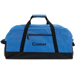 image:imageLillian Vernon All Sports Personalized Medium Duffel Bag for Kids  Soccer Basketball Basketball Boys Sports Bag 11 x 12 x 23 inchesBlue  Black