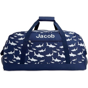 image:imageLillian Vernon All Sports Personalized Medium Duffel Bag for Kids  Soccer Basketball Basketball Boys Sports Bag 11 x 12 x 23 inchesSharks