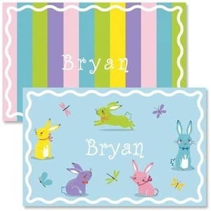 image:imageLillian Vernon Bunnies Personalized Easter Placemat Kids Table Mat