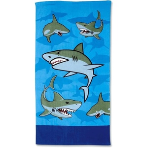 image:imageLillian Vernon Dinosaurs Personalized Boys Towel  Custom Embroidered with Name or Monogram Extra Large 30 x 60 Kids Towels Quick Dry Design for The Beach Pool or Bath Plush 100 CottonSharks