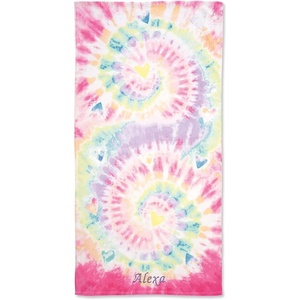 image:imageLillian Vernon Fairy Personalized Girls Towel  Custom Embroidered with Name or Monogram Extra Large 30 x 60 Kids Towels Quick Dry Design for the Beach Pool or Bath Plush 100 CottonTie Dye
