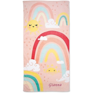 image:imageLillian Vernon Fairy Personalized Girls Towel  Custom Embroidered with Name or Monogram Extra Large 30 x 60 Kids Towels Quick Dry Design for the Beach Pool or Bath Plush 100 CottonRainbow