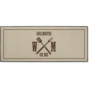 image:imageLillian Vernon Grillmaster Personalized Grill Mat  Protect Flooring with a Custom Doormat for Grills Porch Patio Smoker amp Outdoor Cooking Non Slip Poly Pad 23 x 57Grillmaster