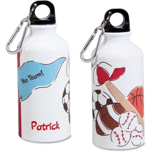 image:imageLillian Vernon Personalized Boys Yea Team Aluminum Water Bottle  14 Ounce Screw Top with Clip 6 H Beach Sports School Lunch Box BPA Free