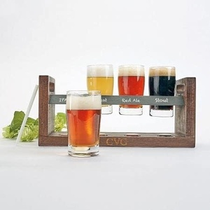 image:imageLillian Vernon Personalized Craft Beer Flight Set Tray is 12x4 x5 13 Custom Laser Engraved Housewarming Gift Fathers Day Home Bar